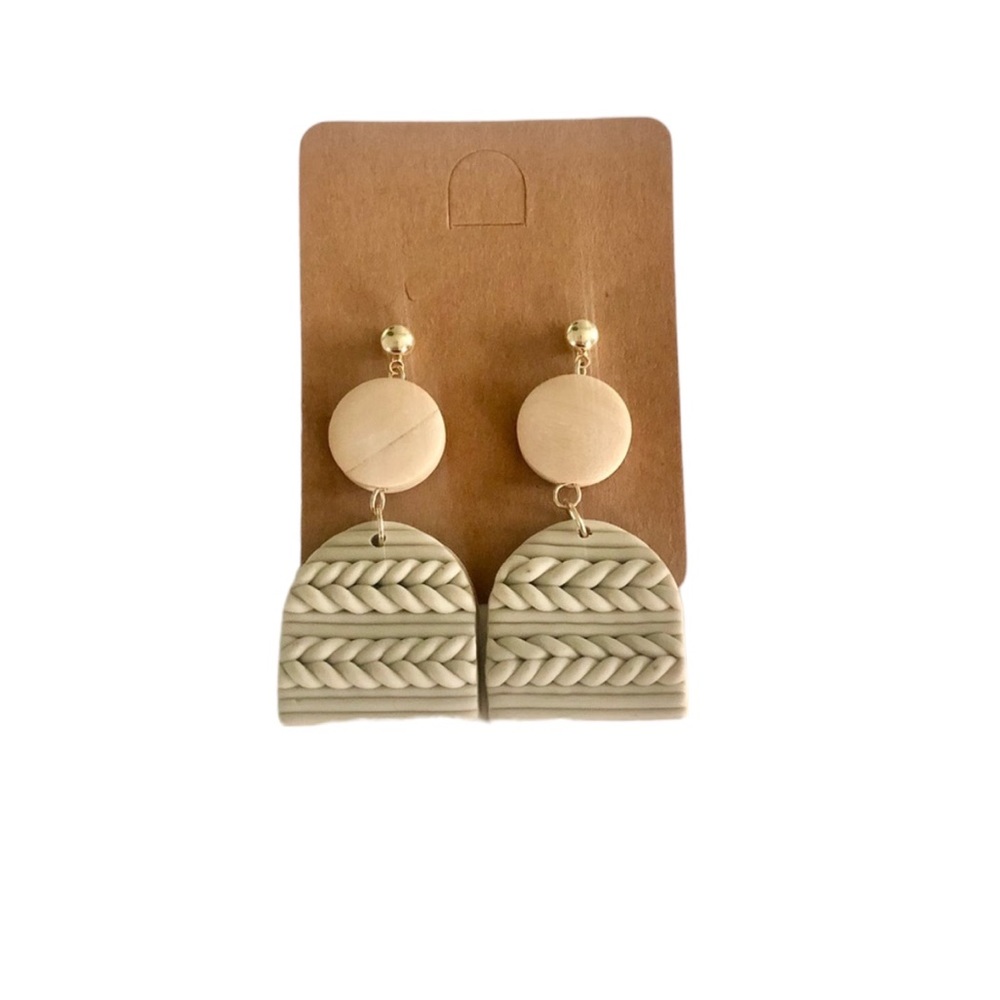 ☀️ Jewelry 2 for $20☀️ Braided Polymer Clay Earrings